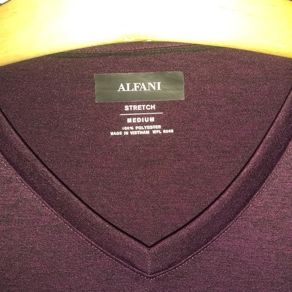 Alfani | Shirts | Purple Alfani V Neck Shirt | Poshmark